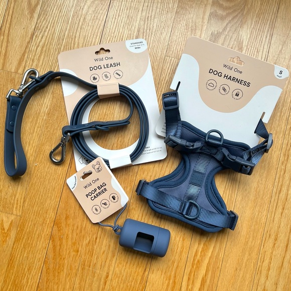 Wild One - Blue Harness Set for Small Dog size SMALL